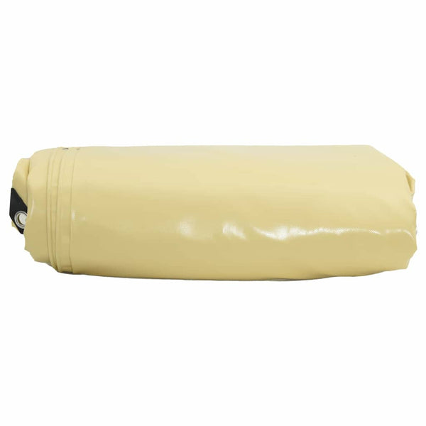 vidaXL Tarp 650g/m² Beige 3 x 6 m Canvas with PVC Coating