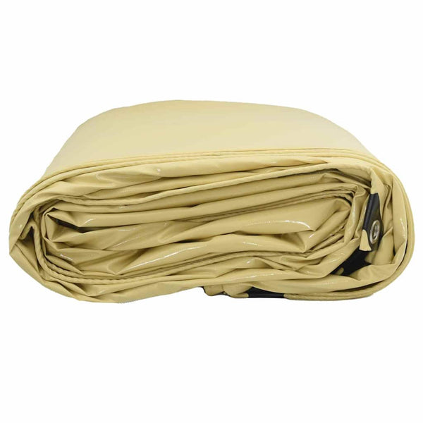 vidaXL Tarp 650g/m² Beige 3 x 6 m Canvas with PVC Coating