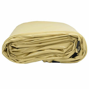 vidaXL Tarpaulin 650g/m² Beige 4 x 5 m PVC-Coated Canvas
