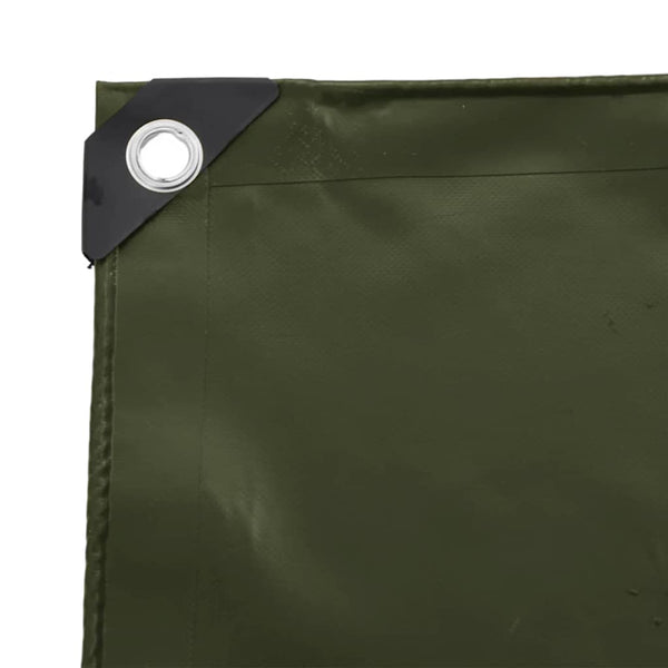 vidaXL Tarp 650g / m² Olive Green 4 x 8 m Canvas with PVC Coating