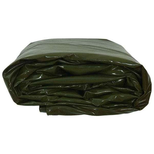 vidaXL Tarp 650g / m² Olive Green 4 x 8 m Canvas with PVC Coating