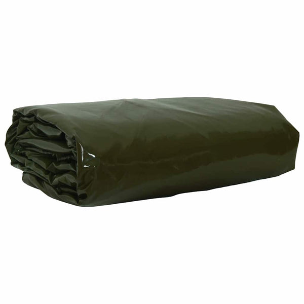 vidaXL Tarpaulin 650g / m² Olive Green 5 x 8 m Canvas with PVC Coating