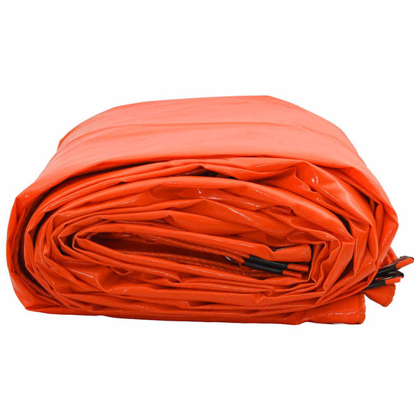 vidaXL Tarpaulin 650g/m² Orange 4 x 6 m Canvas with PVC Coating