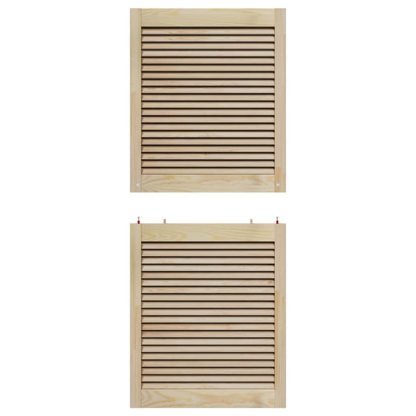 vidaXL Cabinet Doors with Door 4 pcs Natural 140.5 x 2.1 x 59.5 cm