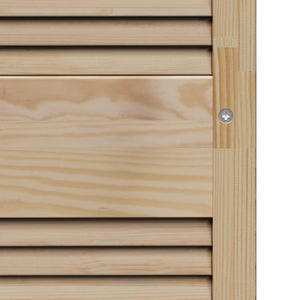 vidaXL Cabinet Doors with Door 4 pcs Natural 140.5 x 2.1 x 59.5 cm