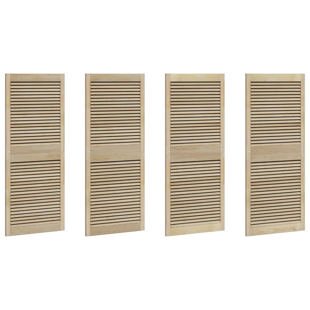 vidaXL Cabinet Doors with Door 4 pcs Natural 140.5 x 2.1 x 59.5 cm