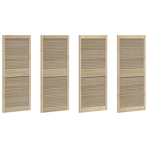 vidaXL Cabinet Doors with Door 4 pcs Natural 140.5 x 2.1 x 59.5 cm