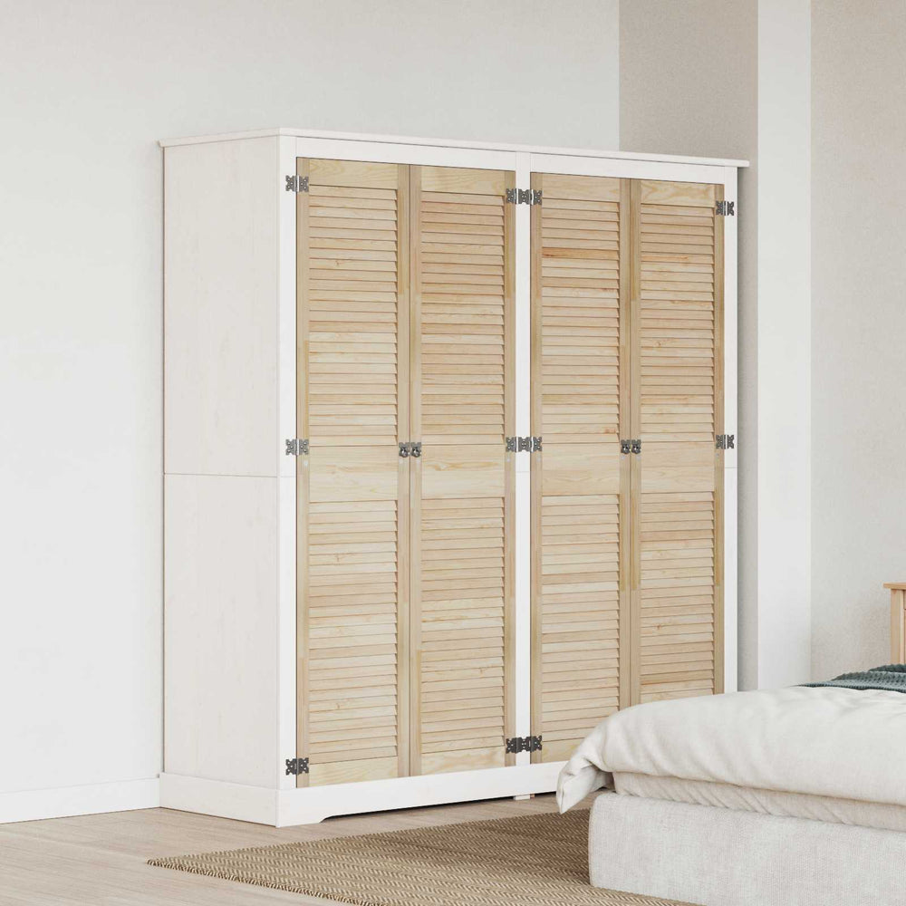 vidaXL Cabinet Door 4 pcs Natural 170 x 2.1 x 39.5 cm Solid Pine Wood