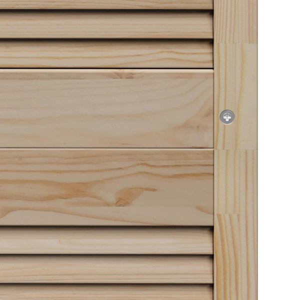 vidaXL Cabinet Door 4 pcs Natural 170 x 2.1 x 49.5 cm Solid Pine Wood