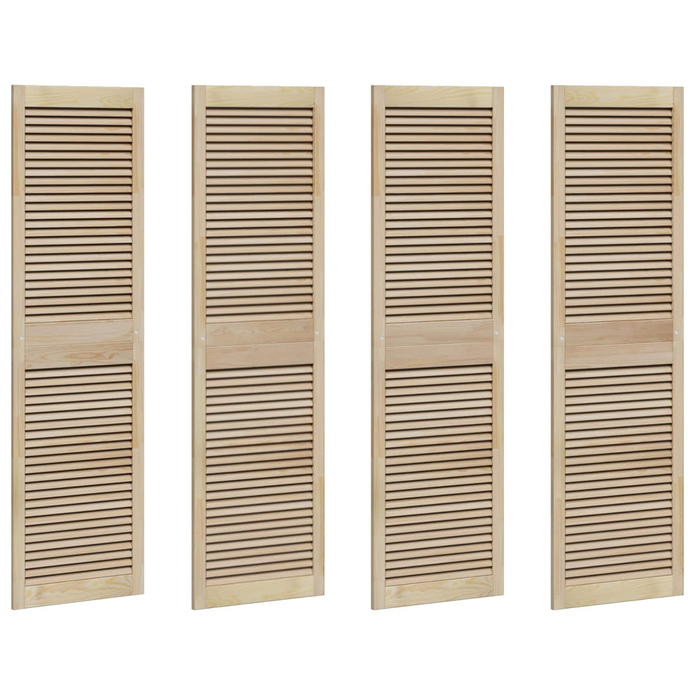 vidaXL Cabinet Door 4 pcs Natural 170 x 2.1 x 49.5 cm Solid Pine Wood
