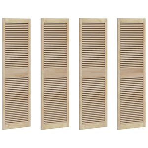 vidaXL Cabinet Door 4 pcs Natural 170 x 2.1 x 49.5 cm Solid Pine Wood