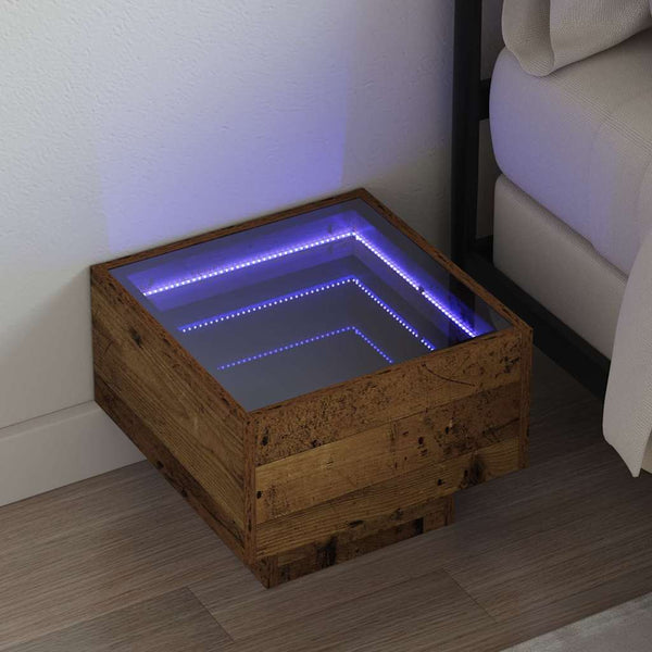 vidaXL Coffee Table Reclaimed Wood 40 x 40 x 30 cm Engineered Wood