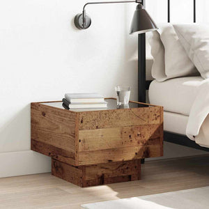 vidaXL Coffee Table Reclaimed Wood 40 x 40 x 30 cm Engineered Wood