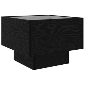 vidaXL Coffee Table Black Oak-Look 40 x 40 x 30 cm Engineered Wood