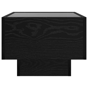 vidaXL Coffee Table Black Oak-Look 40 x 40 x 30 cm Engineered Wood