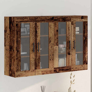 vidaXL Wall-Mounted Cabinets 2 pcs Reclaimed Wood 69.5 x 34 x 90 cm