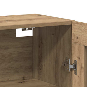 vidaXL Wall-Mounted Cabinets 2 pcs Artisan Oak and Black
