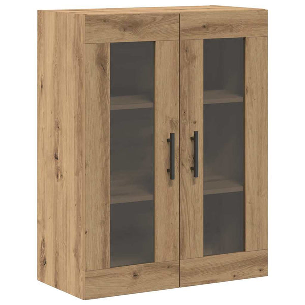 vidaXL Wall-Mounted Cabinets 2 pcs Artisan Oak and Black