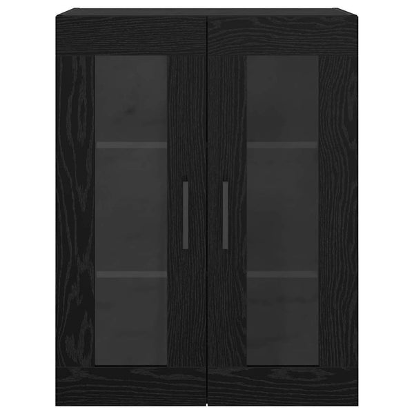 vidaXL Wall-Mounted Cabinets 2 pcs Black Oak Look
