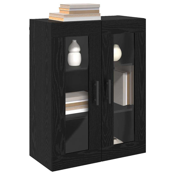 vidaXL Wall-Mounted Cabinets 2 pcs Black Oak Look
