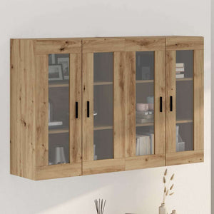 vidaXL Wall-Mounted Cabinets 2 pcs Artisan Oak 69.5x34x90 cm