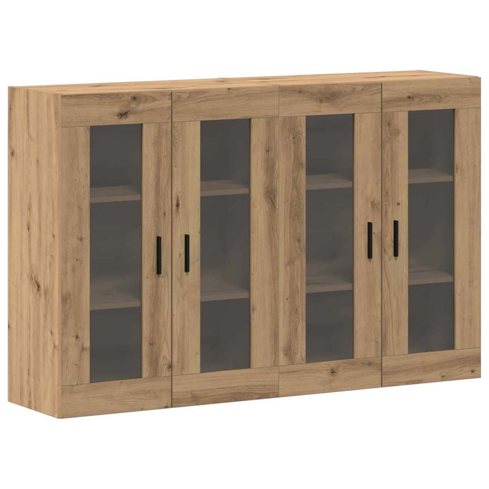 vidaXL Wall-Mounted Cabinets 2 pcs Artisan Oak 69.5x34x90 cm