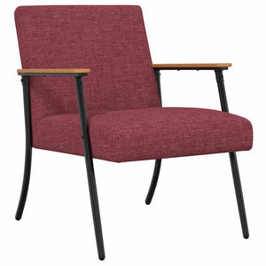 Weinroter Stoff Sessel