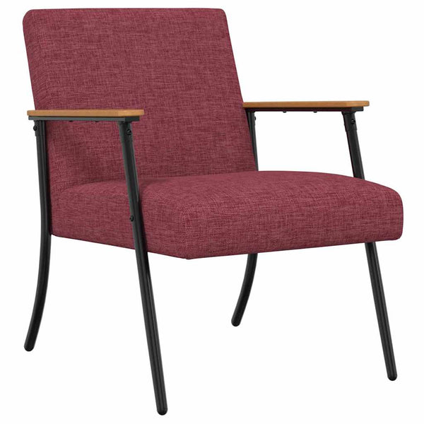 Weinroter Stoff Sessel