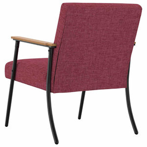 Weinroter Stoff Sessel