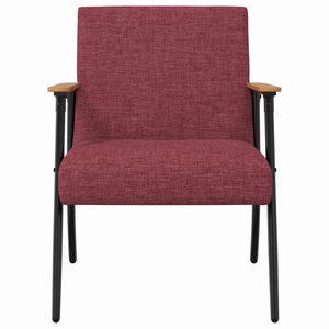 Weinroter Stoff Sessel
