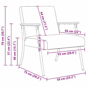 Weinroter Stoff Sessel