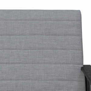 Sessel Hellgrau Stoff 59x75x78 cm