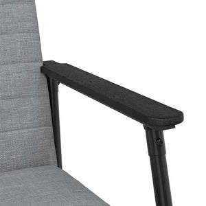 Sessel Hellgrau Stoff 59x75x78 cm