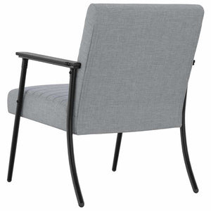 Sessel Hellgrau Stoff 59x75x78 cm