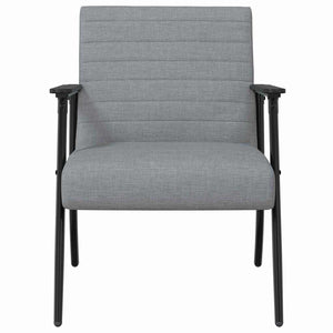 Sessel Hellgrau Stoff 59x75x78 cm