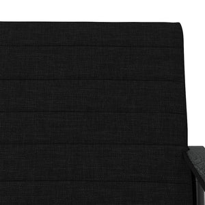 Schwarzer Stoff Sessel 59x75x78 cm
