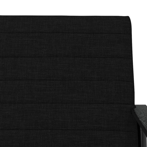 Schwarzer Stoff Sessel 59x75x78 cm