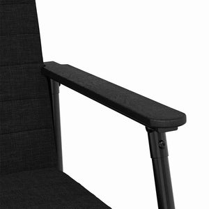 Schwarzer Stoff Sessel 59x75x78 cm