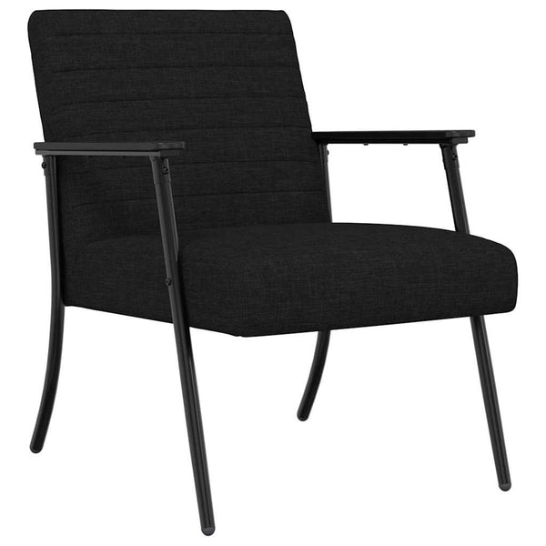 Schwarzer Stoff Sessel 59x75x78 cm