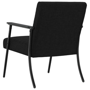 Schwarzer Stoff Sessel 59x75x78 cm