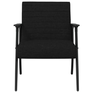 Schwarzer Stoff Sessel 59x75x78 cm