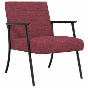 Sessel Weinrot Stoff 59x75x78cm