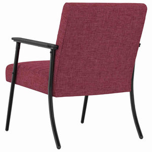 Sessel Weinrot Stoff 59x75x78cm