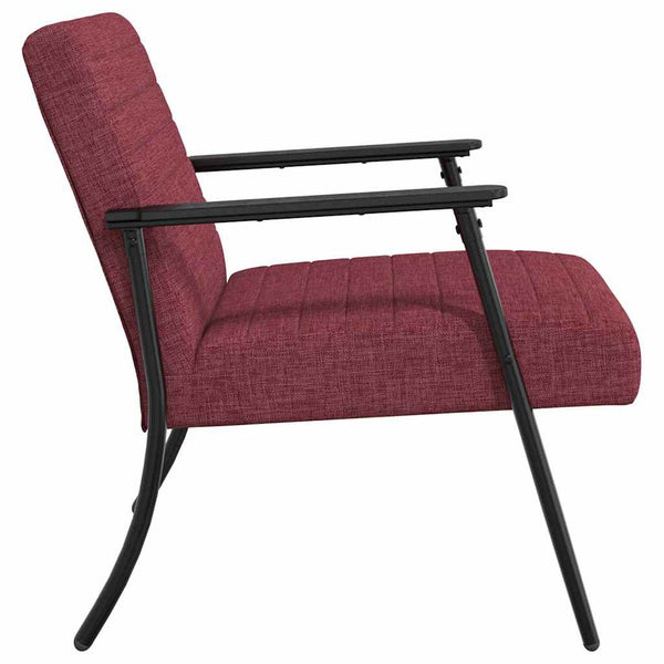 Sessel Weinrot Stoff 59x75x78cm