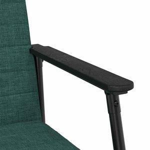 Dunkelgrüner Stoff Sessel