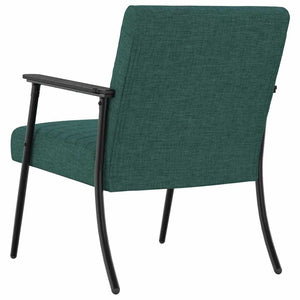 Dunkelgrüner Stoff Sessel