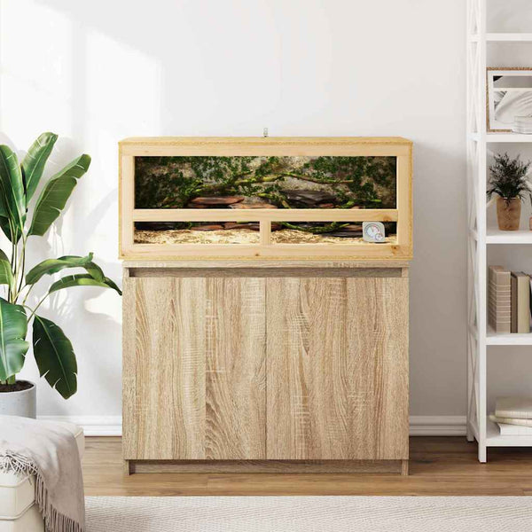 vidaXL Terrarium Brown 100 x 40 x 40 cm OSB