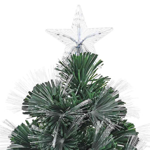 vidaXL Artificial Christmas Tree with 210 LEDs Green 180 cm PVC