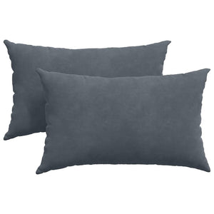 vidaXL Sofa Cushions 2 pcs Dark Grey 50 x 30 cm Corduroy