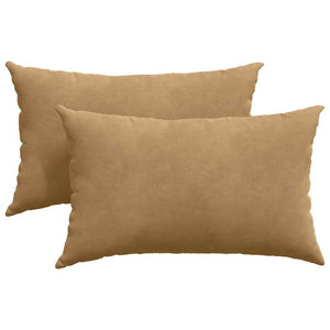 vidaXL Sofa Cushions 2 pcs Brown 50 x 30 cm Corduroy
